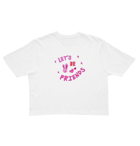 Let's Be Friends Cropped Tee