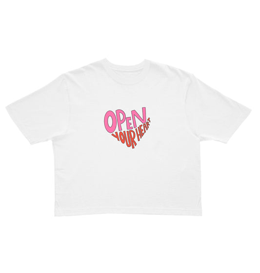 Open Your Heart Cropped Tee