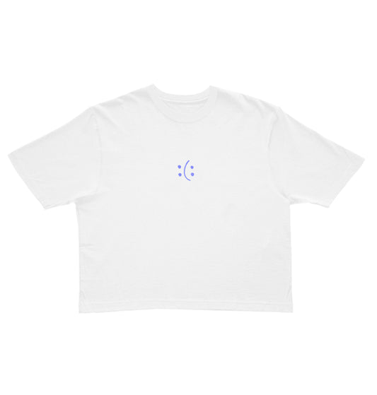 Happy Sad Face Cropped Tee