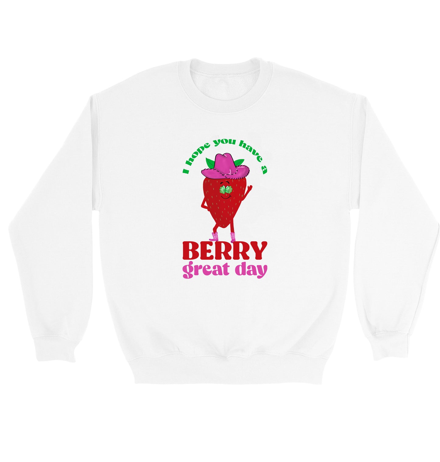 Berry Great Day Crewneck Sweatshirt