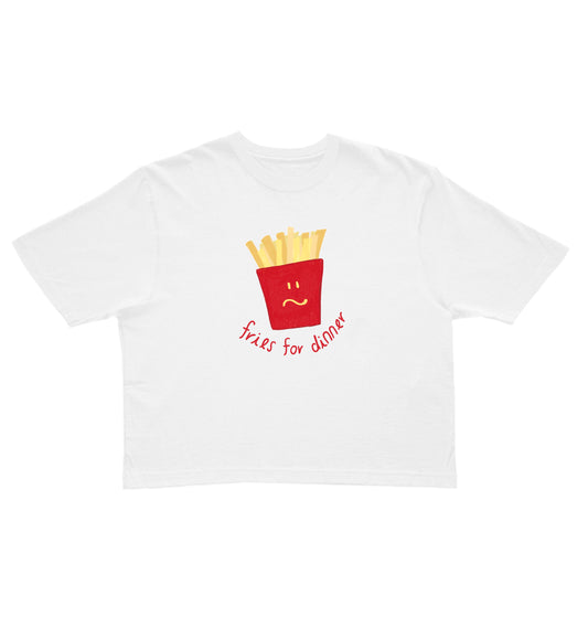 Fries for Dinner Cropped Tee